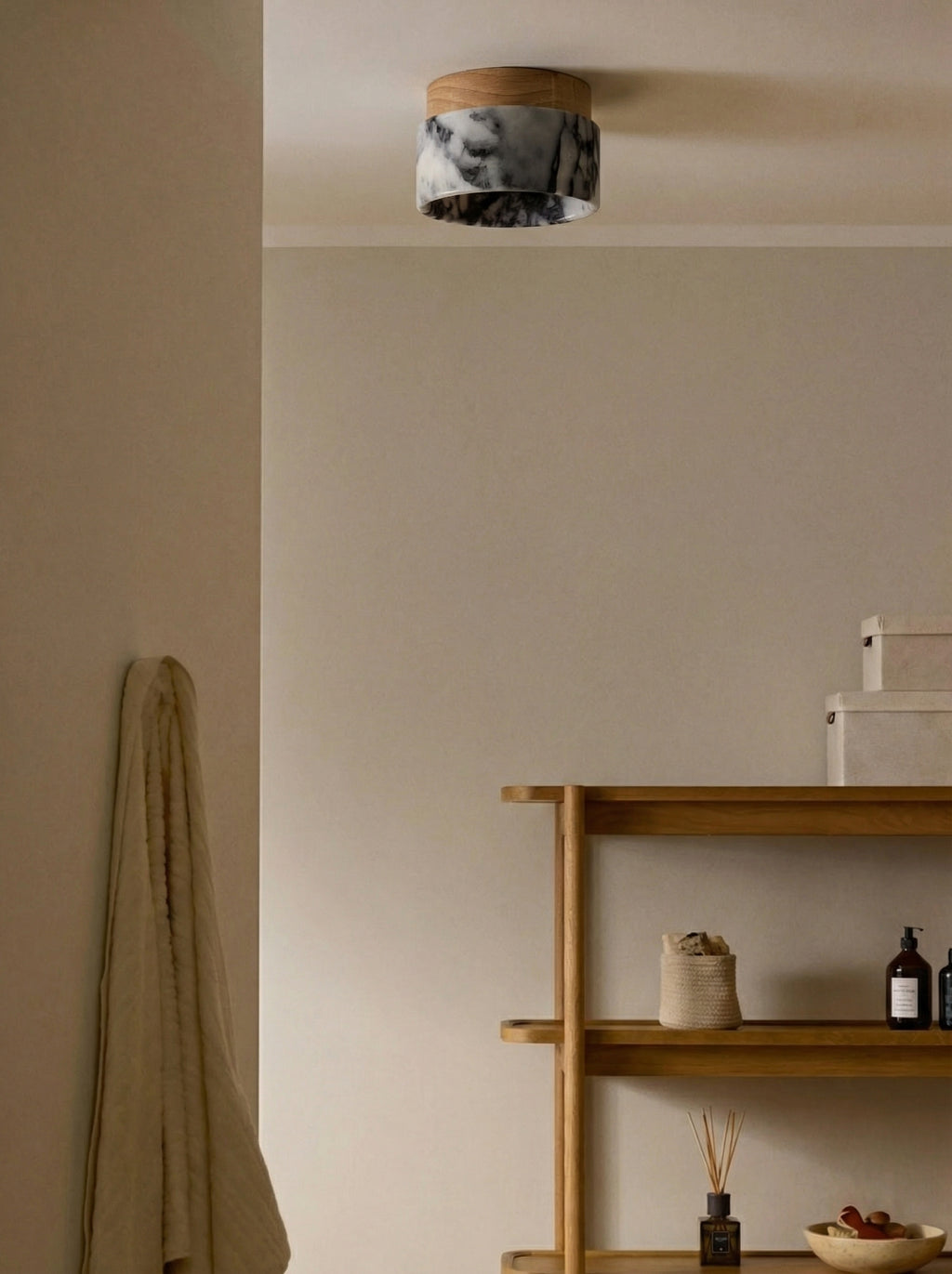 Mito | Calacatta eiken plafondlamp