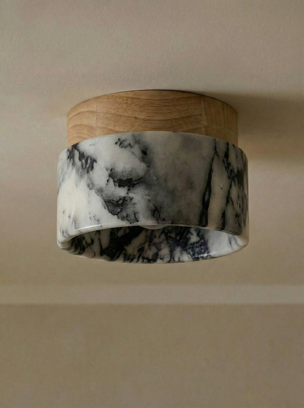 Mito | Calacatta eiken plafondlamp