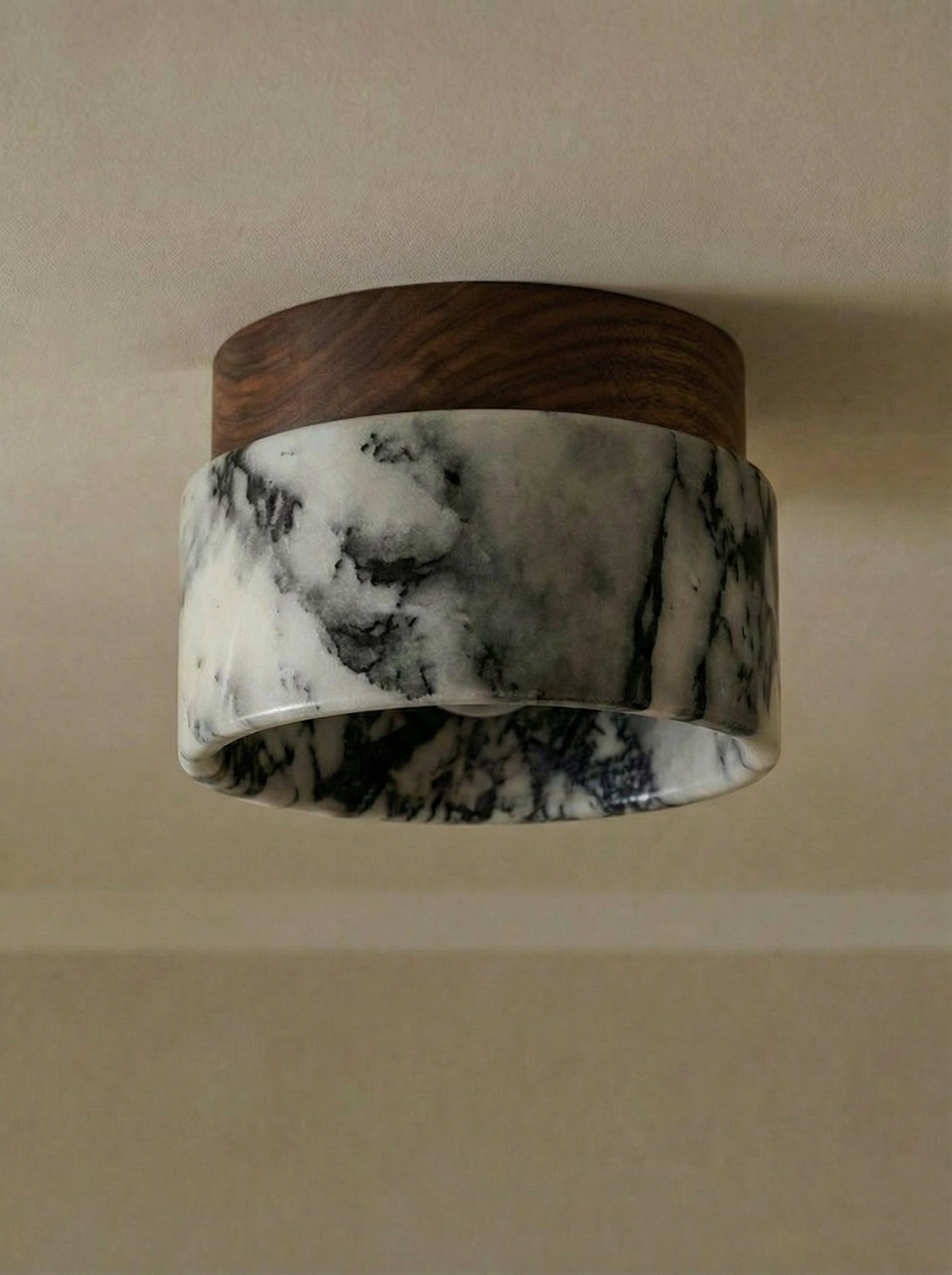 Mito | Calacatta noten plafondlamp