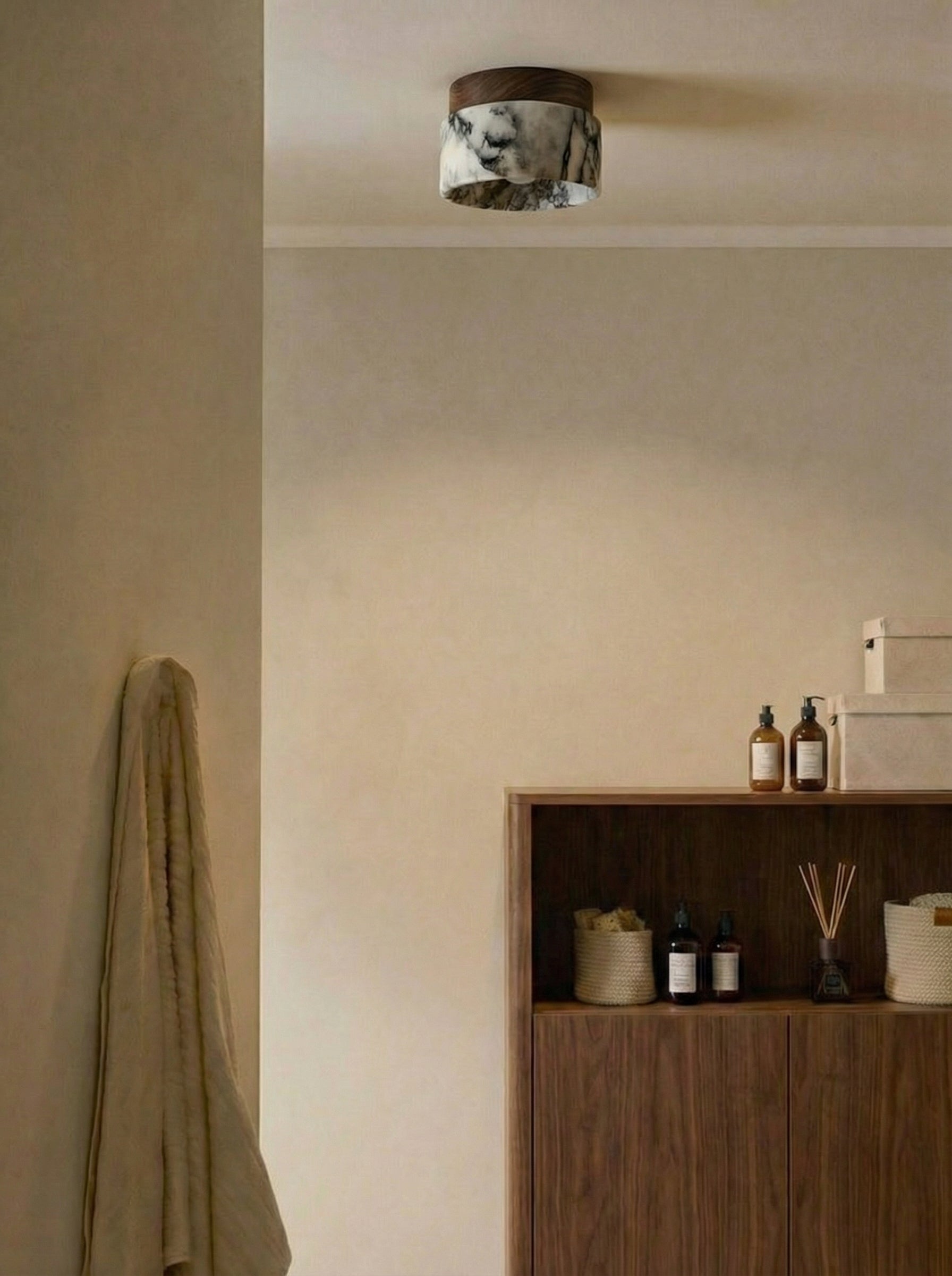 Mito | Calacatta noten plafondlamp