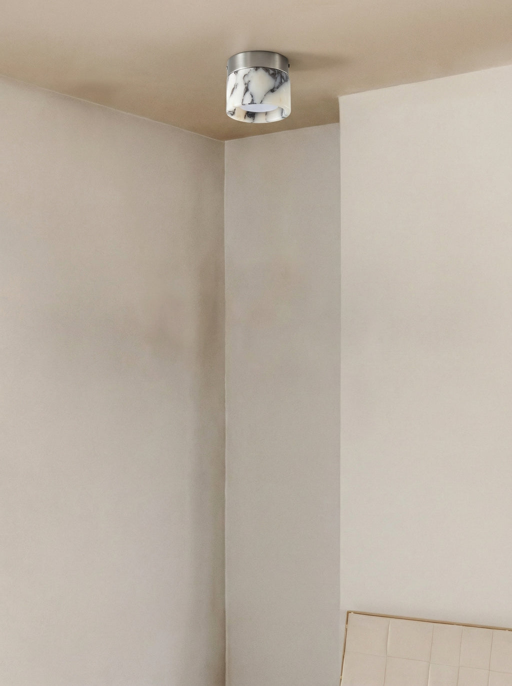 Mito | Calacatta stalen plafondlamp