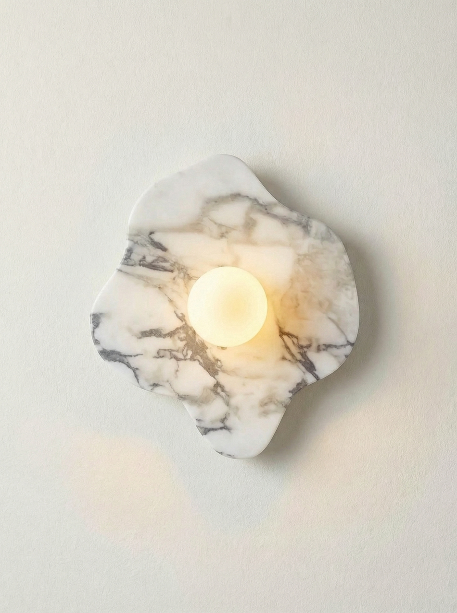 Paris | Bulgari wit marmer Wandlamp