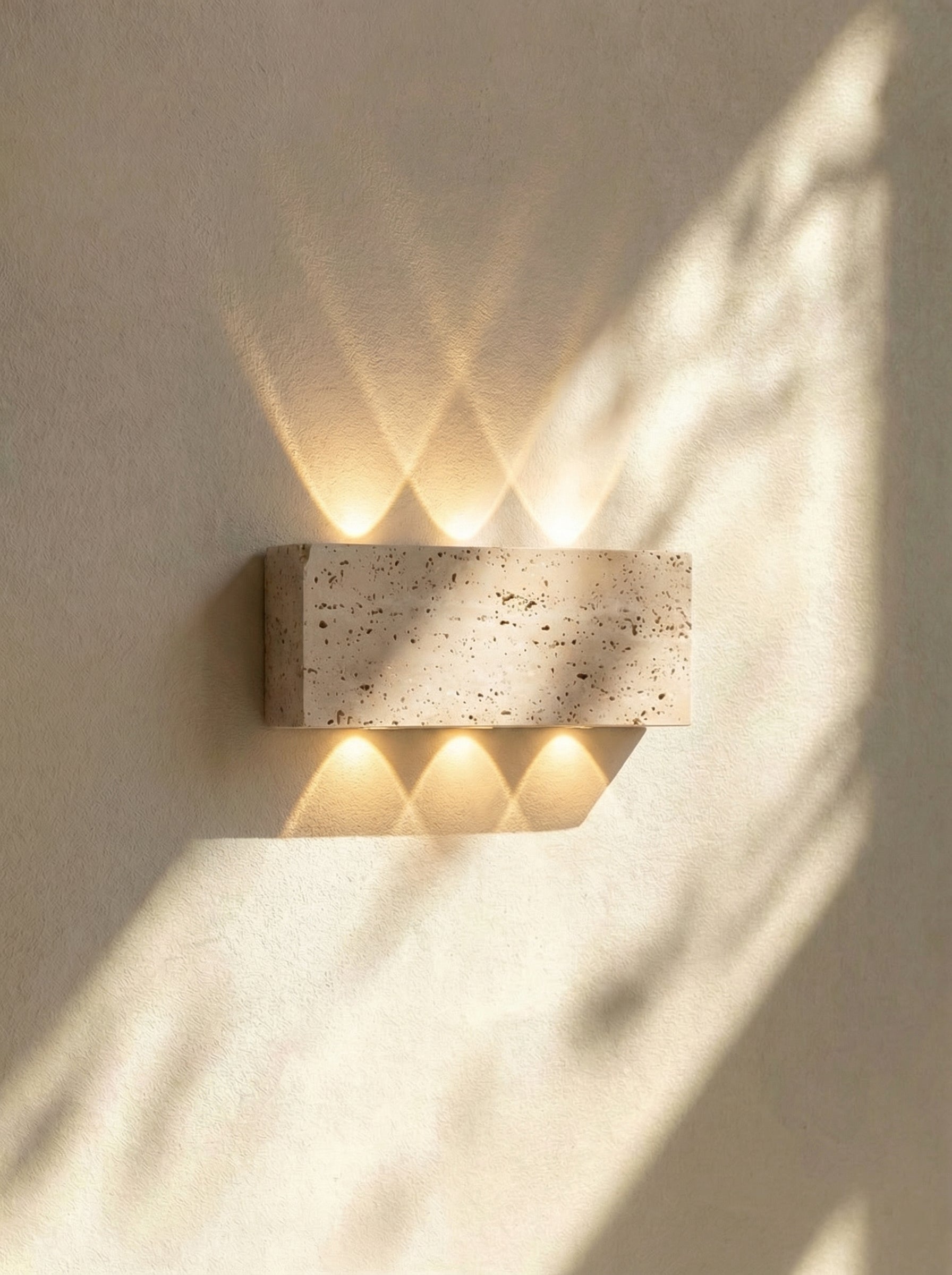 Kairo | Travertine in/outdoor wandlamp