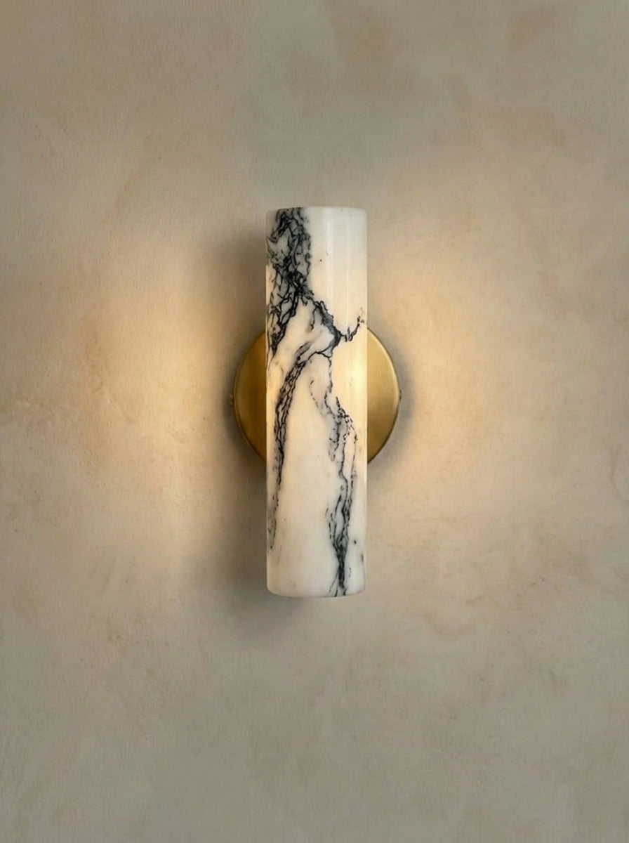 Calira | Goude Marmeren Wandlamp
