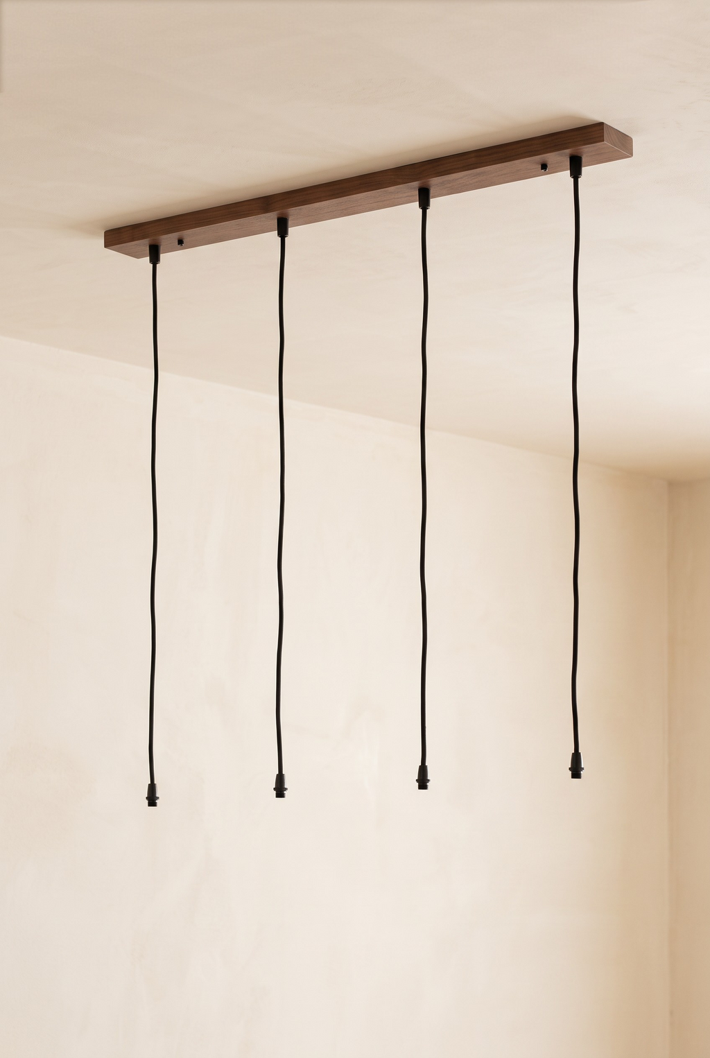Stijlvolle Houten Plafondplaat (4-lichts) – Creëer je eigen unieke hanglamp
