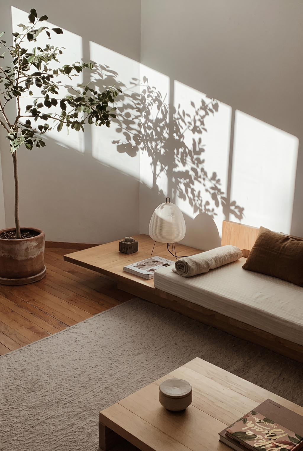 Mito | Travertine ceiling lamp