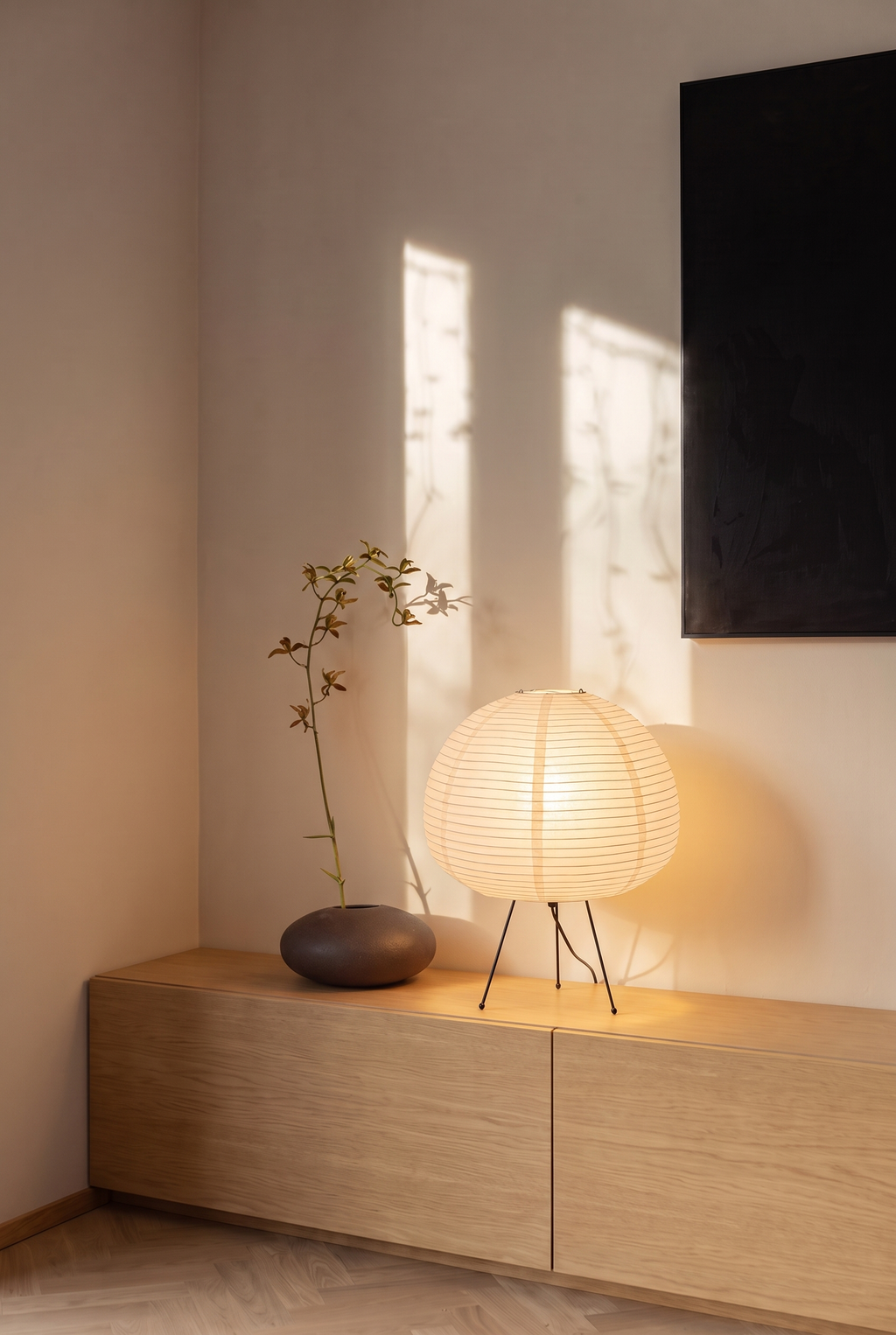 Mito | Travertine ceiling lamp