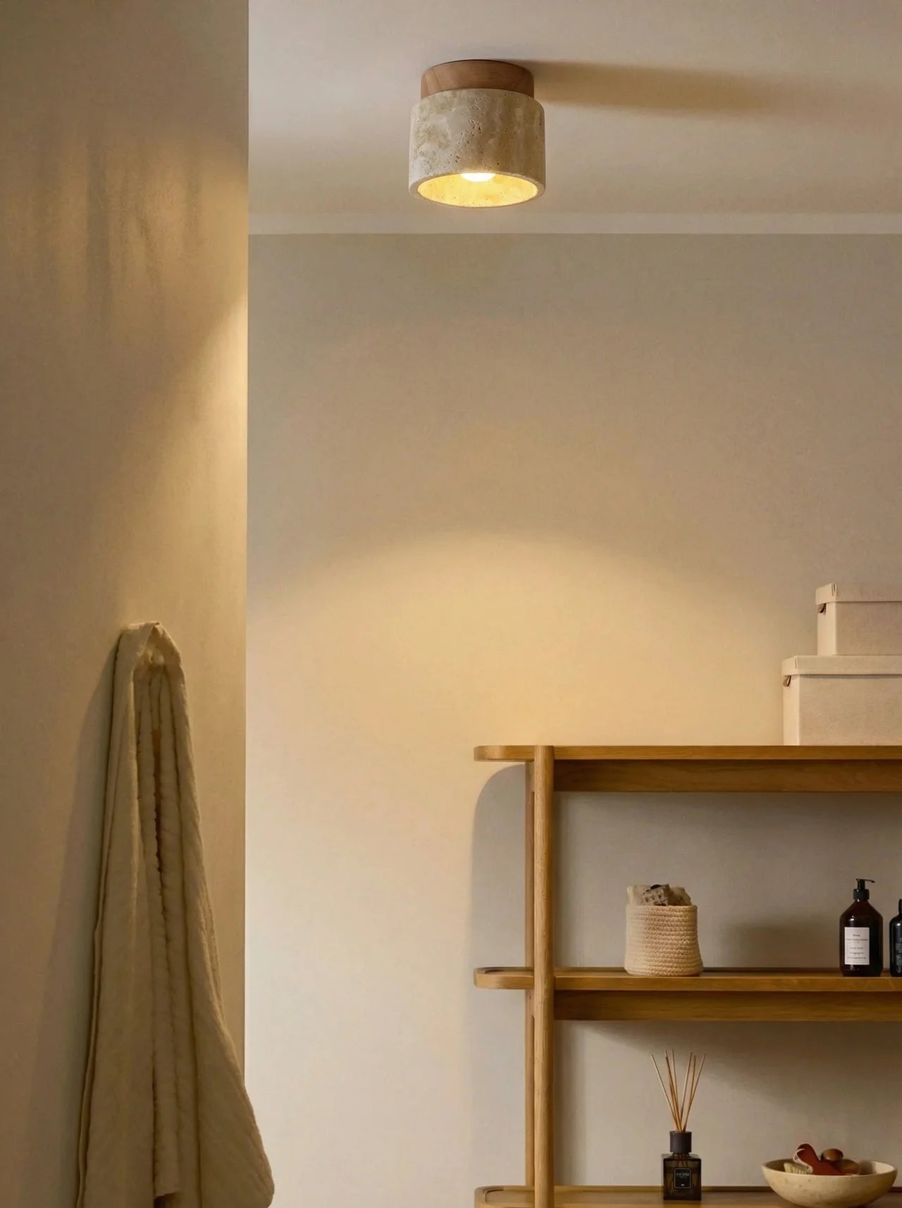 Mito | Deckenlampe aus Travertin